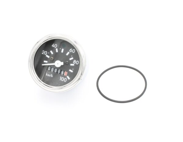 Art. 2413 Tachometer Ø60mm - 100kmh mit Chromring und Blinkerkontrolle - S51,S70 1.(shop).JPG